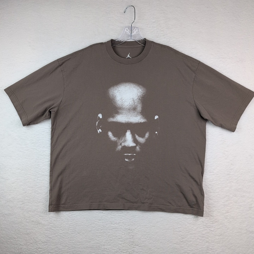 Sample‎ Nike Air Jordan Face Taupe T-Shirt Sz Medium SU26 IF0866